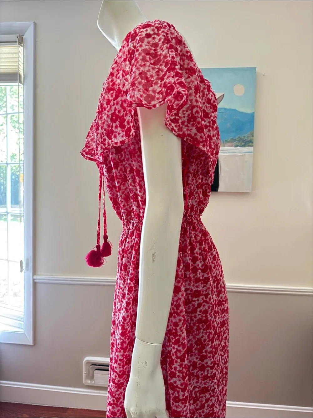 Michael Kors Hot Pink Floral Maxi Dress